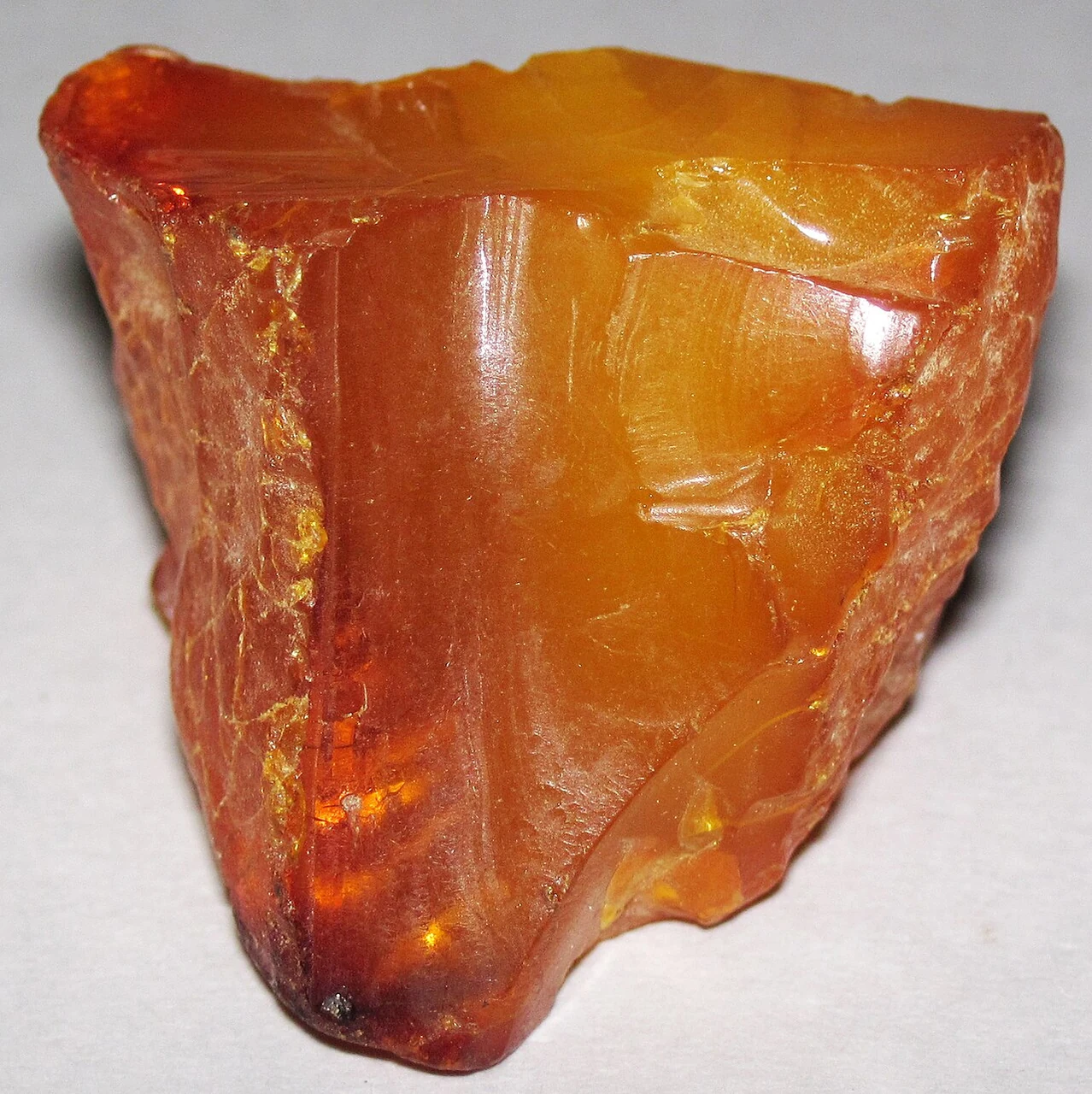 Orange rough Baltic amber