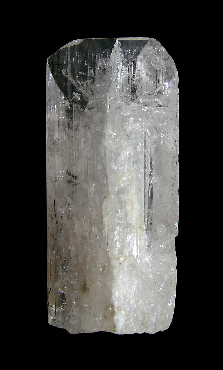 Single pale danburite crystal