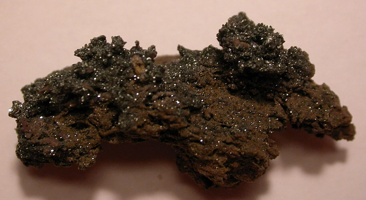 Dark specimen identified as dumortierite