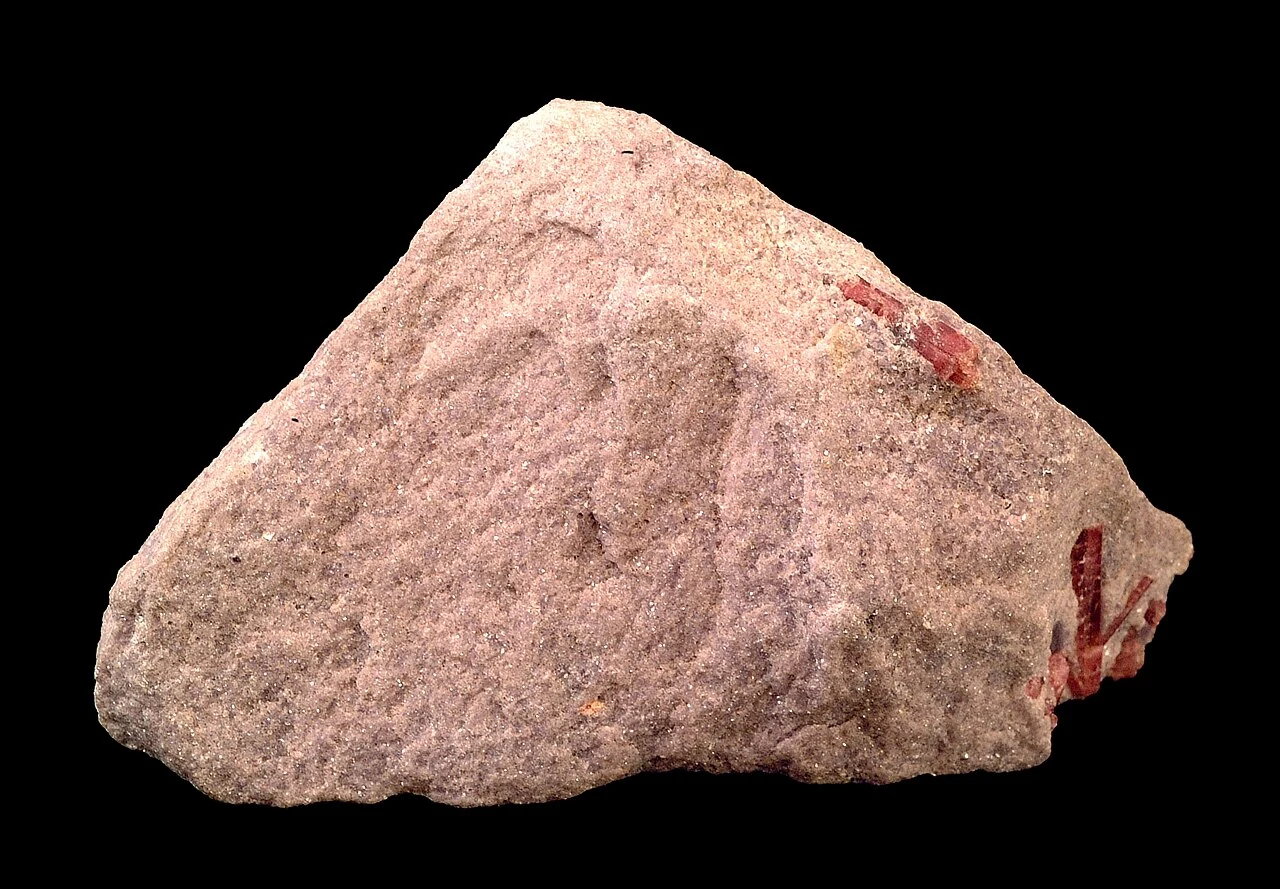 Pinkish flaky lepidolite specimen