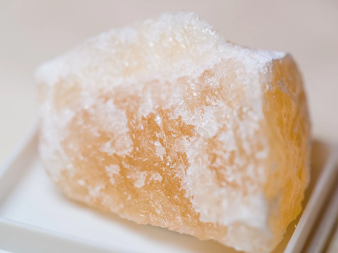 Pale orange calcite fragment